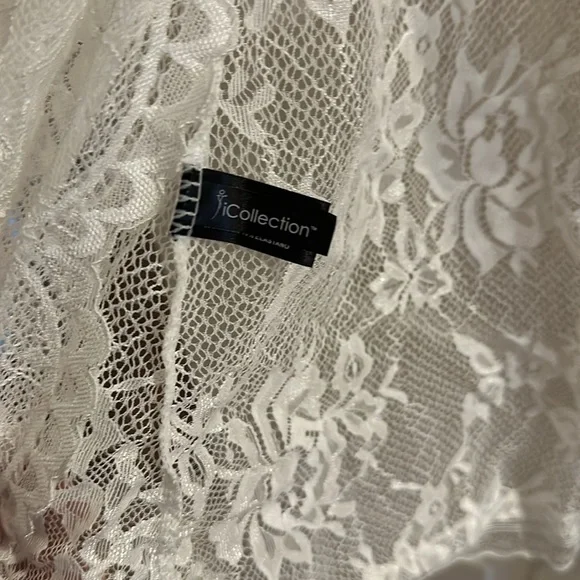 White lace robe - Picture 3 of 3